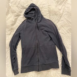 Aether Full Zip Layer Hoodie Blue Sweater; Used; Good Condition